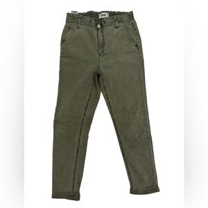 PAIGE Sage Green Elastic Waist Pants Size 26